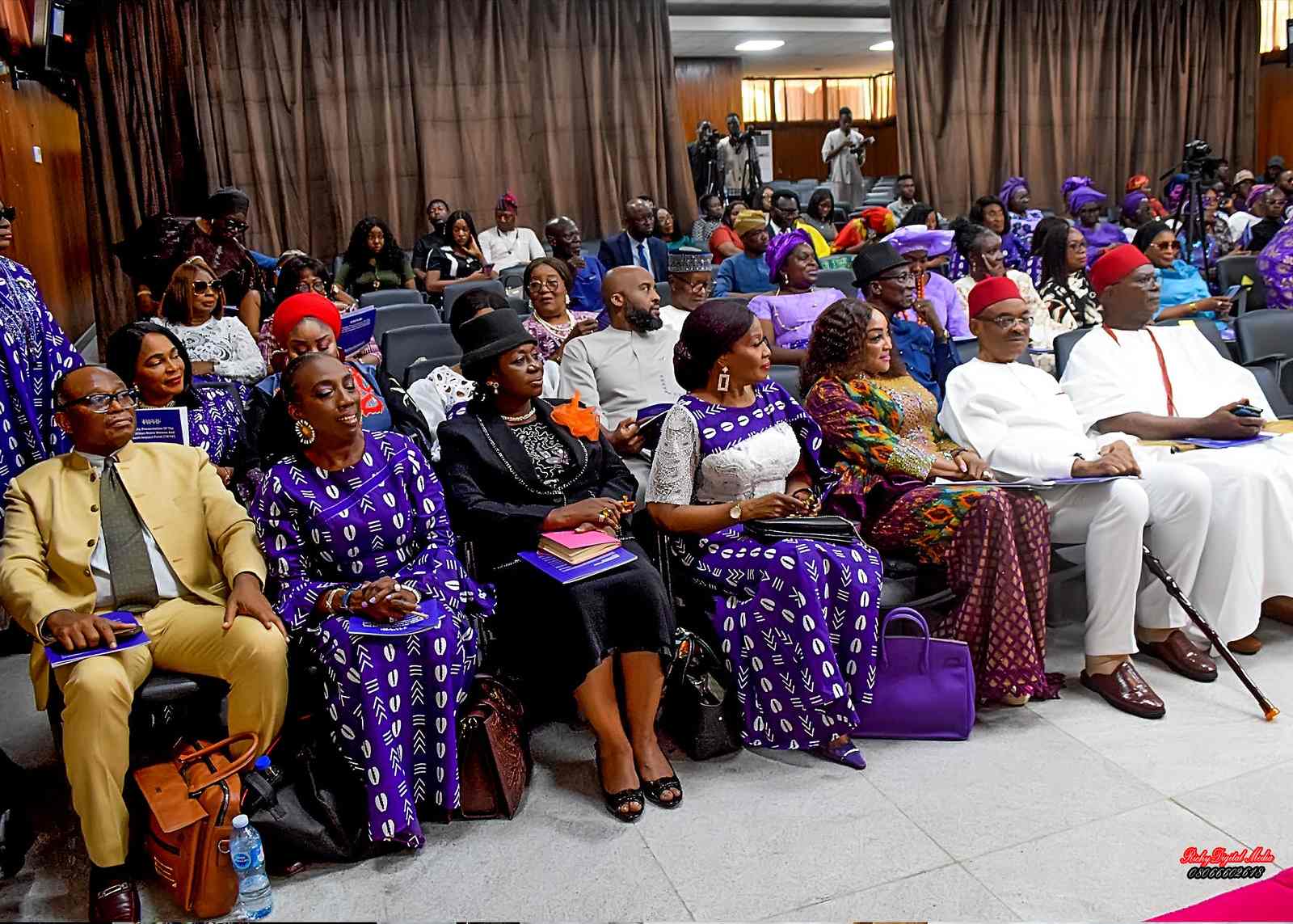 Guests seated at the public presentation of the Women and Youth Impact Fund.